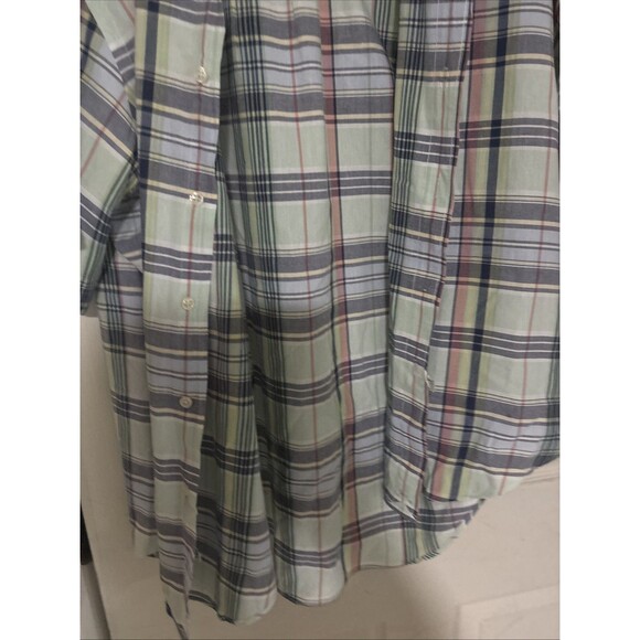 Ralph Lauren Button Down Shirt Mens L Plaid Short Sleeve Cotton Colorful - Picture 3 of 5